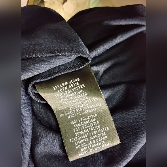 Black Flutter Sleeve V-Neck Maxi Gown - Picture 8 of 8